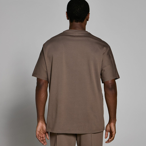 T-shirts décontractés surdimensionnés à manches courtes en toile unie, respirants et écologiques, pour hommes, style streetwear confortable, prix d'usine - Vente chaude - Product Image 4