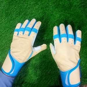 Gants de frappe en cuir véritable sur mesure pour hommes, enfants et jeunes, avec manchette longue, pour joueurs de baseball et de softball - Product Image 3