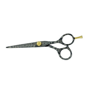 Professional Salon <b>Barber</b> Scissors Gold Screw Black Coating Sharp <b>Blade</b> German Stainless Steel Right-Handed Hair Cutting Shears - Product Image 6