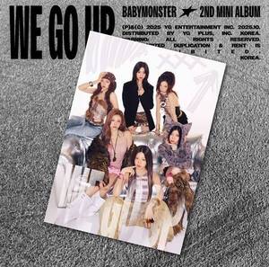 BABYMONSTER มินิอัลบั้มชุดที่ 2 [WE GO UP] รุ่นโปสการ์ด เวอร์ชั่น KPOP วงไอดอลเกาหลี อัลบั้มของแท้ ของสะสม ซีดี ของขวัญสำหรับแฟนคลับ ฟรีของแถม ป๊อป - Product Image 1