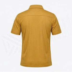 เสื้อโปโลผู้ชายทรงคลาสสิก ผ้าคอตตอนหวีอย่างดี ลายเรียบ ปักโลโก้ได้ ระบายเหงื่อได้ดี ผ้าถัก สำหรับออกกำลังกาย - Product Image 2