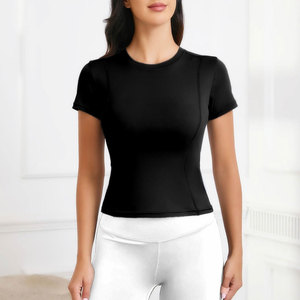 Camiseta Deportiva de Compresión para Mujer FLW, Transpirable, Elástica en Cuatro Direcciones, Ecológica, para Práctica de Yoga - Product Image 4