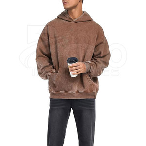 Sudaderas con Capucha Estilo Acid Wash, Cómodas y Elegantes, Personalizadas, Ecológicas, Transpirables, con Bolsillos, Diseño de Tela 100% Algodón, para Hombre, Invierno - Product Image 2