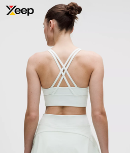 XEEP High Quality Women Yoga Sports <b>Bra</b> XC-SB-204 Solid Simple Breathable Adjustable <b>Straps</b> Removable Pads High Support Quick - Product Image 2