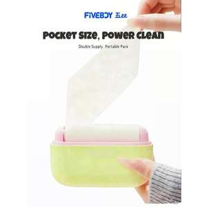 Fiveody – rouleau anti-poils portable avec couvercle, réutilisable, taille paume, pour vêtements, élimination des poils de chien et de chat - Product Image 2