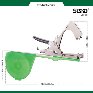 SONO J919 Hand Operated <b>Tape</b> Tool with Large Capacity Green Plastic <b>Tape</b> Box Carbon Steel Blade Metal Handle for DIY Use - Product Image 4