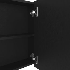 Armadietto per medicinali nero da 19,70 pollici con 2 ante, 3 ripiani e 2 specchi da bagno - Product Image 2