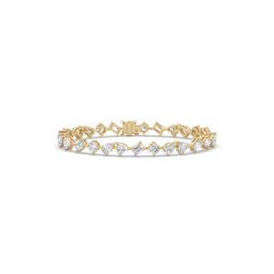 10.30CT Luxeshine Women's Lab Grown Diamond Brilliant Cut 14K <b>Solid</b> <b>Gold</b> Plated Lightweight Bracelet IGI Certified for Party - Product Image 3