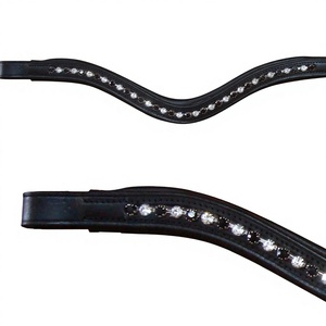 Diadema de cuero de alta calidad hecha a medida, accesorios ecuestres para caballos, al mejor precio al por mayor - Product Image 1
