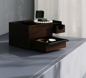 Storage Racks and Storage Components Black Keepsake Storage Organizer <b>Hidden</b> <b>Compartment</b> Ring Bracelet Watch Necklace Earrings - Product Image 4