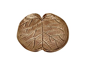 Silver <b>Leaf</b> Aluminium Serving Tray Handmade Modern Design Tabletop Home <b>Decor</b> for Living Room Christmas - Product Image 3