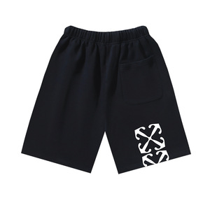 Pantalones Cortos Bermuda para Hombre, Negros, Estilo Urbano, Cierre con Cordón, Bolsillos, Tejido Casual, 100% Algodón, Ecológicos, Transpirables - Product Image 1