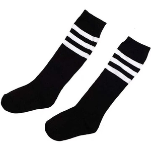Chaussettes de sport longues montantes OEM pour équipes, motif uni, 100 % coton, couleurs et logo personnalisables, par paire - Product Image 6