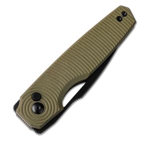 Couteaux pliants pour usage quotidien avec lame finition noire, manche décoratif foncé et construction compacte pour les voyages en plein air - Product Image 5