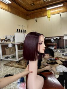 180% Virgin Red Wine <b>Bob</b> <b>Wig</b> Bone Straight Vietnamese Human Hair <b>Wigs</b> with HD Lace Single Weft Best Price on the Market - Product Image 4