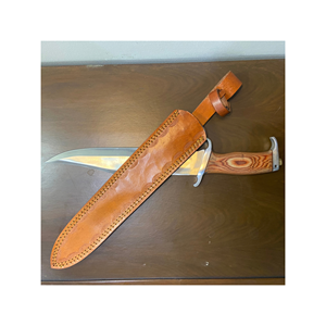 Cuchillo de Caza de Acero Inoxidable de Edición Especial, Tres Piezas, con Funda de Cuero para Campismo al Aire Libre, Gran Venta - Product Image 6