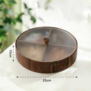 Handcrafted Eco-Friendly Wooden Designer Decorative Handicraft <b>Empty</b> Dry Fruits Sweets <b>Gift</b> <b>Box</b> Kitchen Portable Multifunction - Product Image 3