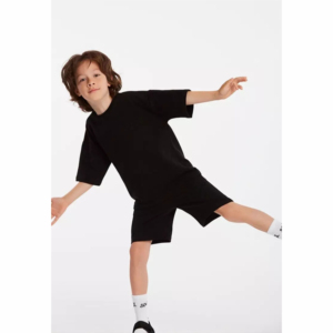 High Quality 2-Piece Summer Clothing Set Custom Logo New Wholesale Kids T-<b>Shirt</b> Shorts Sets <b>Waffle</b> Embroidery Made Cotton - Product Image 3