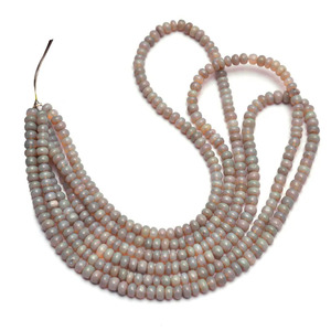 AAA+ Opal 5mm Smooth Rondelle Loose Beads Natural Australian Opal Semi Precious Gemstone Loose Beads For Jewelry Making Supplies - Product Image 2
