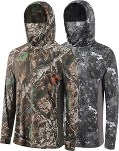 Sudadera con Capucha Personalizada con Protección Solar UPF 50+, Impermeable, para Pesca, para Hombre, 95% Poliéster, 5% Elastano, 180g, con Estampado por Transferencia de Calor - Product Image 4