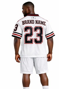 100% <b>Polyester</b> American Football Jersey and <b>Shorts</b> Set Breathable Sports Wear American Football Jersey and <b>Shorts</b> Set for Unisex - Product Image 3