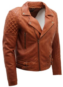 Blouson de motard en cuir véritable de luxe pour homme, manteau de motard tendance, fabrication OEM, service d'échantillonnage disponible, usine - Product Image 2