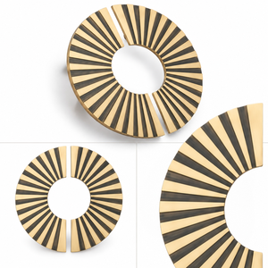 Manija de Puerta Doble Tradicional de Latón Antiguo Mate, Ecológica, Duradera y de Lujo para Cocina, Baño, Dormitorio, Sala de Estar y Hogar - Product Image 3