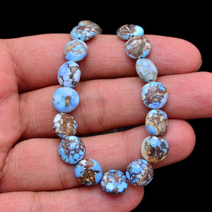 Cuentas lisas de turquesa AAA+ de 10 mm, turquesa lavanda natural rara de Kazajstán, piedra preciosa, cuentas sueltas elegantes para joyería - Product Image 3