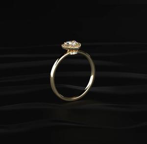 เครื่องประดับหรู ทองคำแท้ 14K แหวนแต่งงานเพชรโมอิสซาไนต์ทรงหัวใจ 1 กะรัต สำหรับผู้หญิง ระดับ VVS ผ่านการทดสอบเพชร ของขวัญสุดพิเศษ - Product Image 2