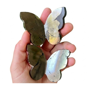 Mariposa de cristal de alta calidad con alas de pirita y piedra curativa, mariposa tallada en 3D y decoración para el hogar, mayorista - Product Image 4