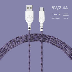 Cable USB 2.0 a Tipo C Trenzado de Nailon/PVC de Primera Calidad para Teléfonos Móviles, Tabletas y Computadoras, Carga y Sincronización, Certificado RoHS/REACH - Product Image 6