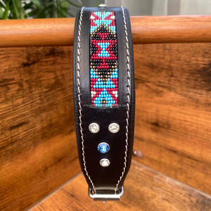 Nuevos suministros para mascotas cuero de vaca suave acolchado con cuentas remache Collar de perro cuero genuino cinturón de perro diseño de lujo collares hechos a medida - Product Image 2