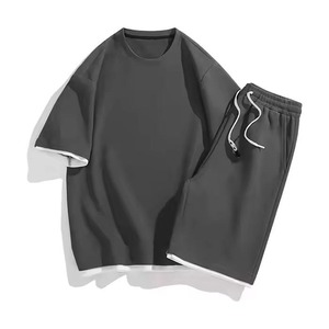 Ensemble de sport et de loisirs pour homme, 2 pièces, été, confortable, short et t-shirt décontractés - Product Image 6
