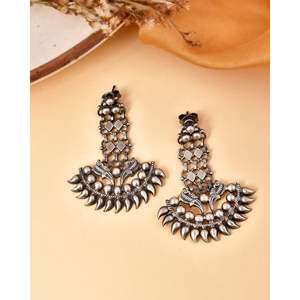 Boucles d'oreilles fines en argent Meera Jaipur Ryna - Product Image 3