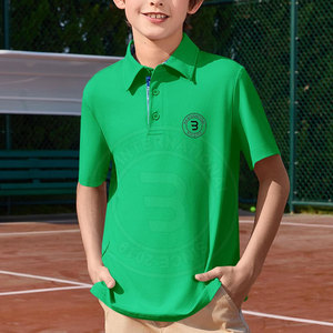Chemises Polo de Golf pour Jeunes Garçons, Performance Extérieure, Col Classique, Vêtements de Club de Golf Junior, Anti-humidité, Extensibles, Sport - Product Image 4