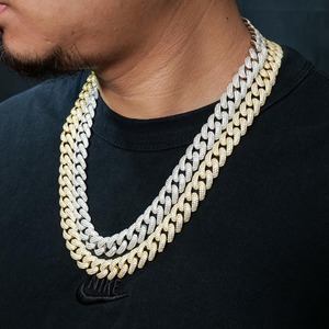 Collier chaîne de luxe style hip-hop avec pierres scintillantes effet diamant pour DJ, chanteurs, influenceurs et créateurs de contenu - Product Image 2