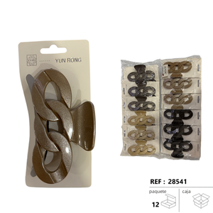 Fermaglio per capelli in metallo con catena da 10 cm e 3 anelli Yun Rong per donne e ragazze - Product Image 1