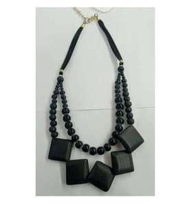 Collier de perles en résine haut de gamme le plus vendu pour femmes, bijoux en résine acrylique colorée, style chrétien, accessoire de mode - Product Image 2