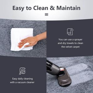 Set di Tappeti Moderni Rettangolari 5 x 7 Piedi a Pelo Lungo per Soggiorno e Camera da Letto - Product Image 5