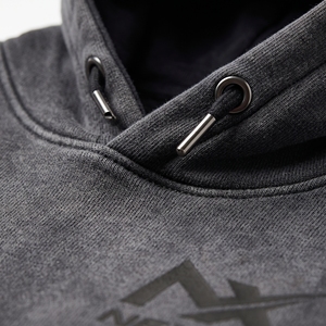 Sudadera con Capucha Nexfit Athletics para Hombre, Estilo Vintage, Color Negro Lavado, Forro Polar Transpirable, Corte Holgado, Estilo Urbano, con Bolsillo Canguro - Product Image 6
