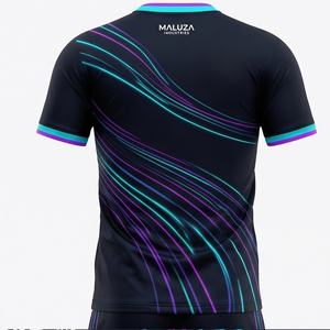 Maillot et short d'entraînement de basketball personnalisés, respirants, vêtements de sport athlétiques, style streetwear moderne, équipement d'équipe MALUZA INDUSTRIES - Product Image 2