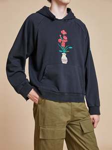 Sweat-shirt à capuche surdimensionné personnalisé en molleton de coton épais, pull décontracté coupe ample, vêtements streetwear – Fournisseur - Product Image 2
