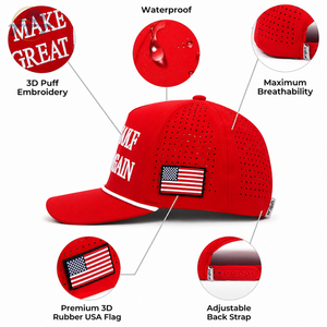 Gorra de Golf Personalizada, Fabricante en Vietnam, Impermeable, Corte Láser, Transpirable, de Poliéster, con Logotipo Bordado, OEM, ODM, Venta al Por Mayor - Product Image 2