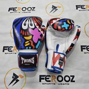 Guantes de Boxeo para Sparring Twins, Multicolores, con Cierre de Velcro, Guantes de Entrenamiento Unisex para Adultos, Productos de Muay Thai - Product Image 2