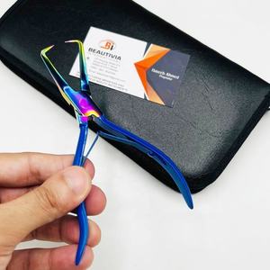 Alicates de abridor de microcuentas de acero inoxidable respetuosos con el medio ambiente de alta calidad, herramienta de extensión de cabello curvada multifuncional con logotipo personalizado - Product Image 6