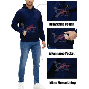 เสื้อฮู้ดผู้ชายรุ่นใหม่ล่าสุด ผ้าฝ้าย 100% ขายส่งราคาถูก - Product Image 4
