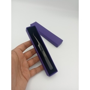Pinzas para Pestañas con Punta Suave de Acero Inoxidable Hechas en Pakistán para Extensiones de Pestañas, Herramienta Profesional para Extensiones de Pestañas - Product Image 1