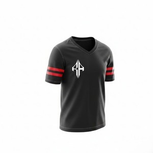 Camiseta de Fútbol Americano de Verano de Alta Calidad, Cuello en V, Color Sólido, 100% Poliéster Transpirable, Marca RIVIAN ATLANTIC - Product Image 4