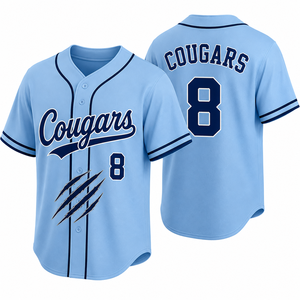 Custom Sublimated <b>Baseball</b> Jersey Adult Lightweight Ventilated Soft Interlock Artwork Club Match Knitted Player Name Number Logo - Product Image 1