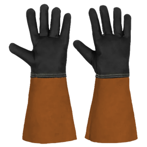 Guantes de Seguridad de Cuero Vacuno de Primera Calidad, Certificados CE, Antideslizantes, Antiestáticos, de 11 oz, con Protección Térmica para Soldadura TIG/MIG - Product Image 2